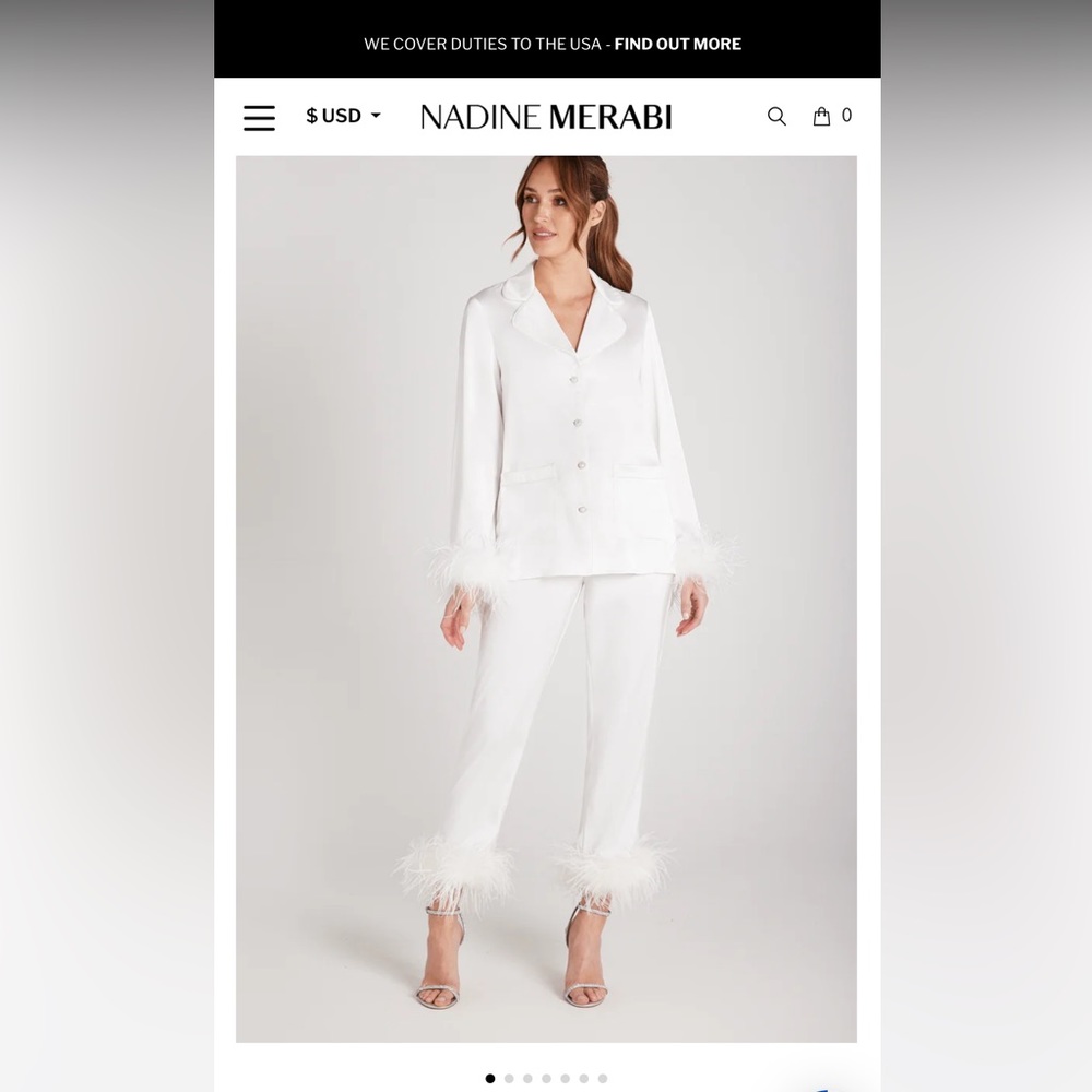 Nadine Merabi Darcie White Pajamas